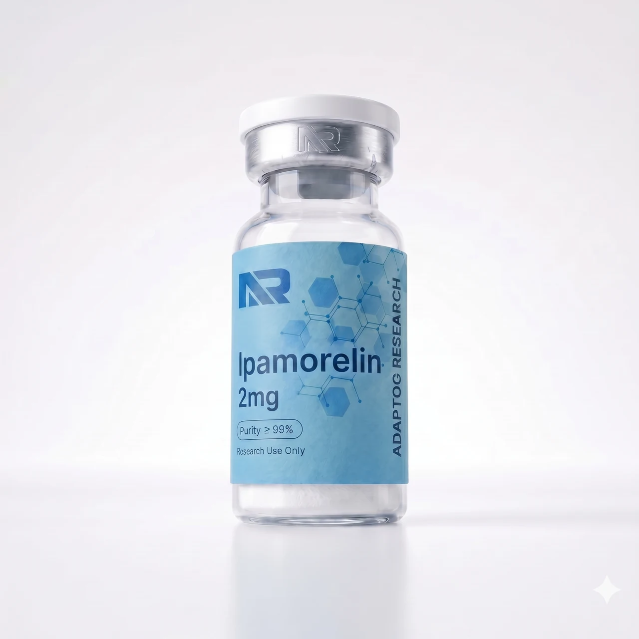 Ipamorelin research peptide — 99.0% HPLC purity