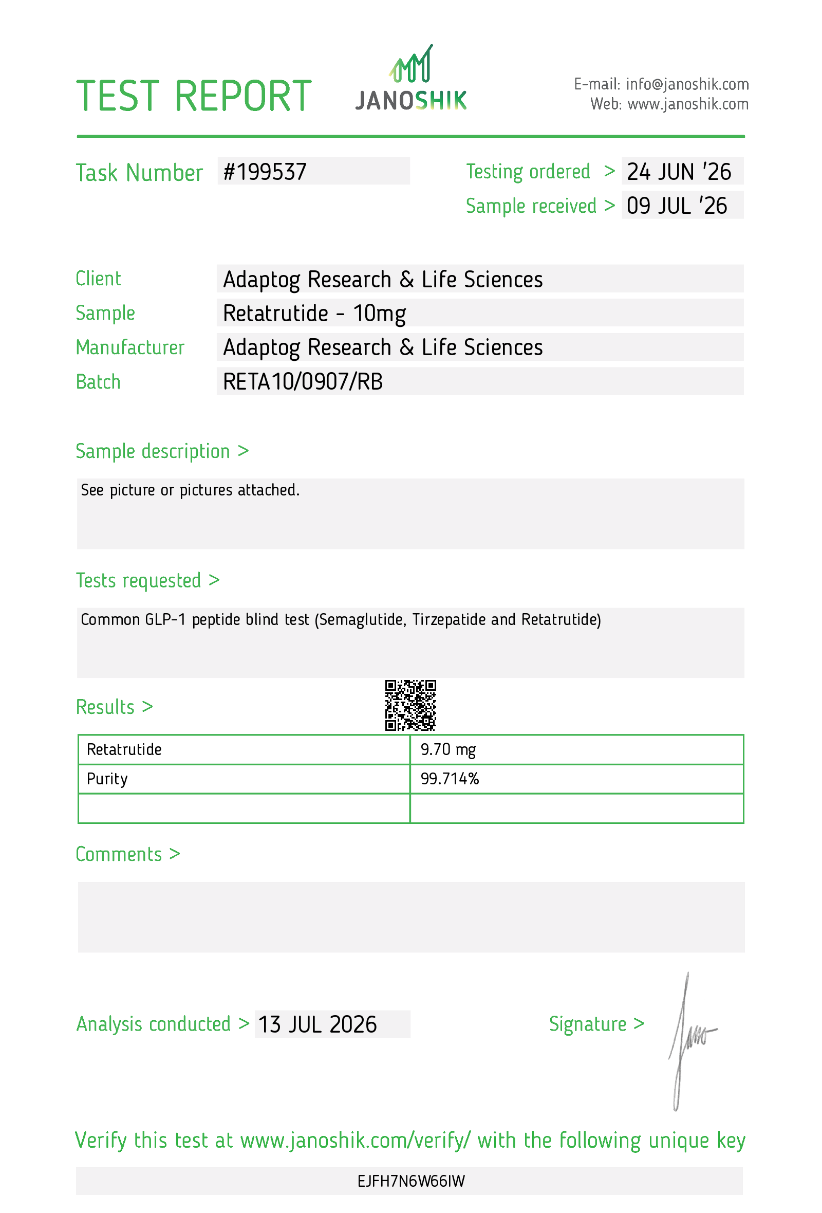 GLP-3 (RT) research peptide