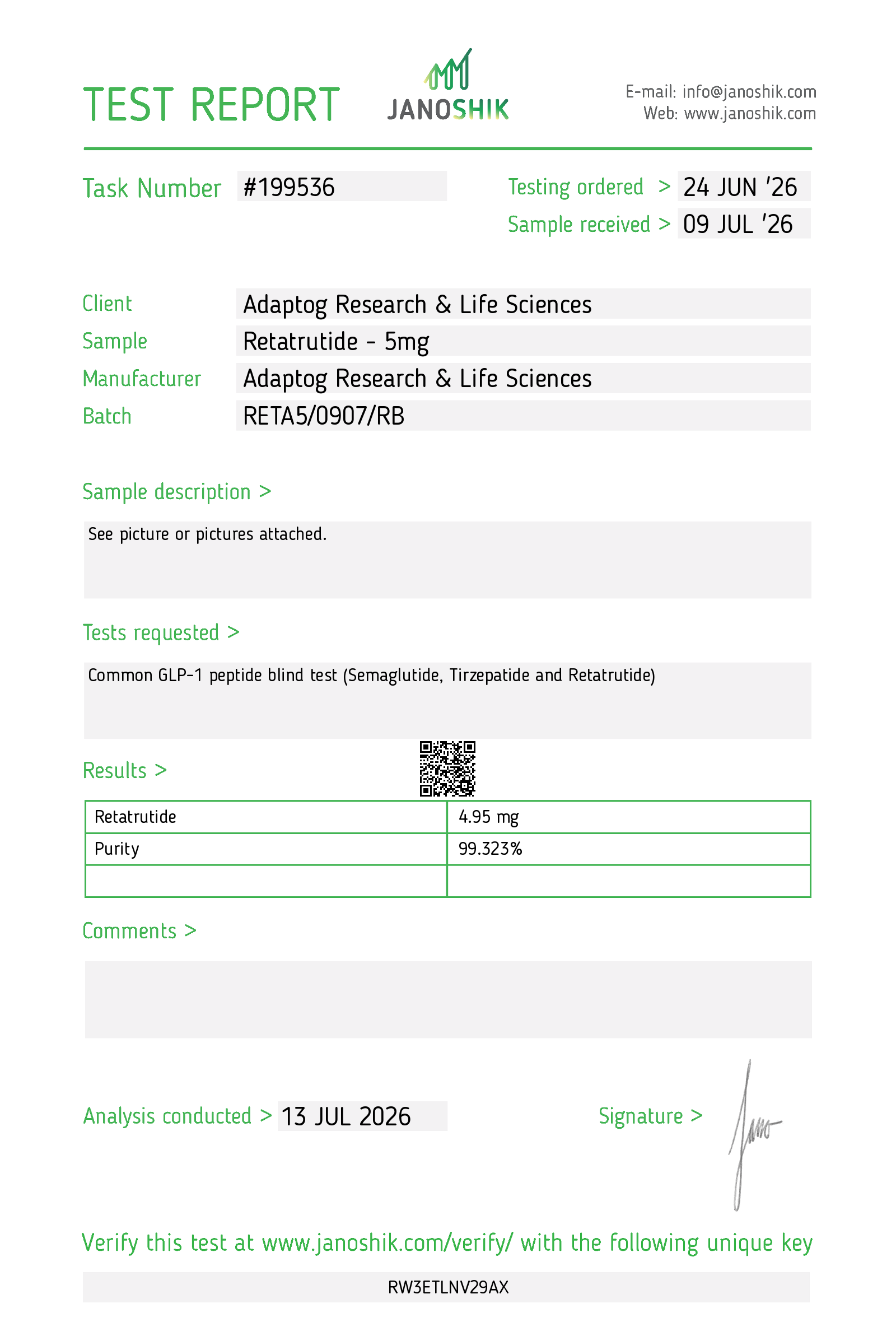 GLP-3 (RT) research peptide
